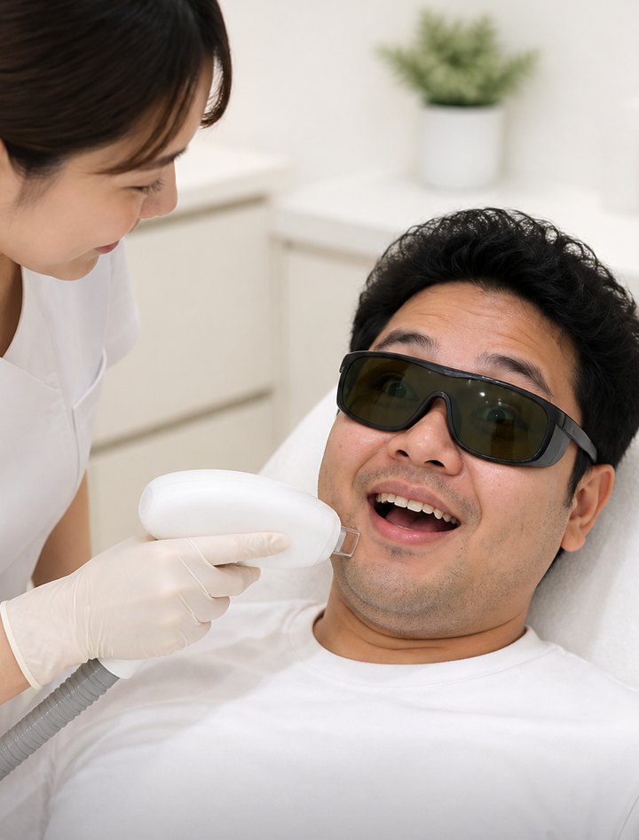 Treatment: Japanese IPL / SHR session for men